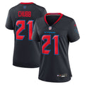 Women's Houston Texans Nick Chubb Navy Game Jersey