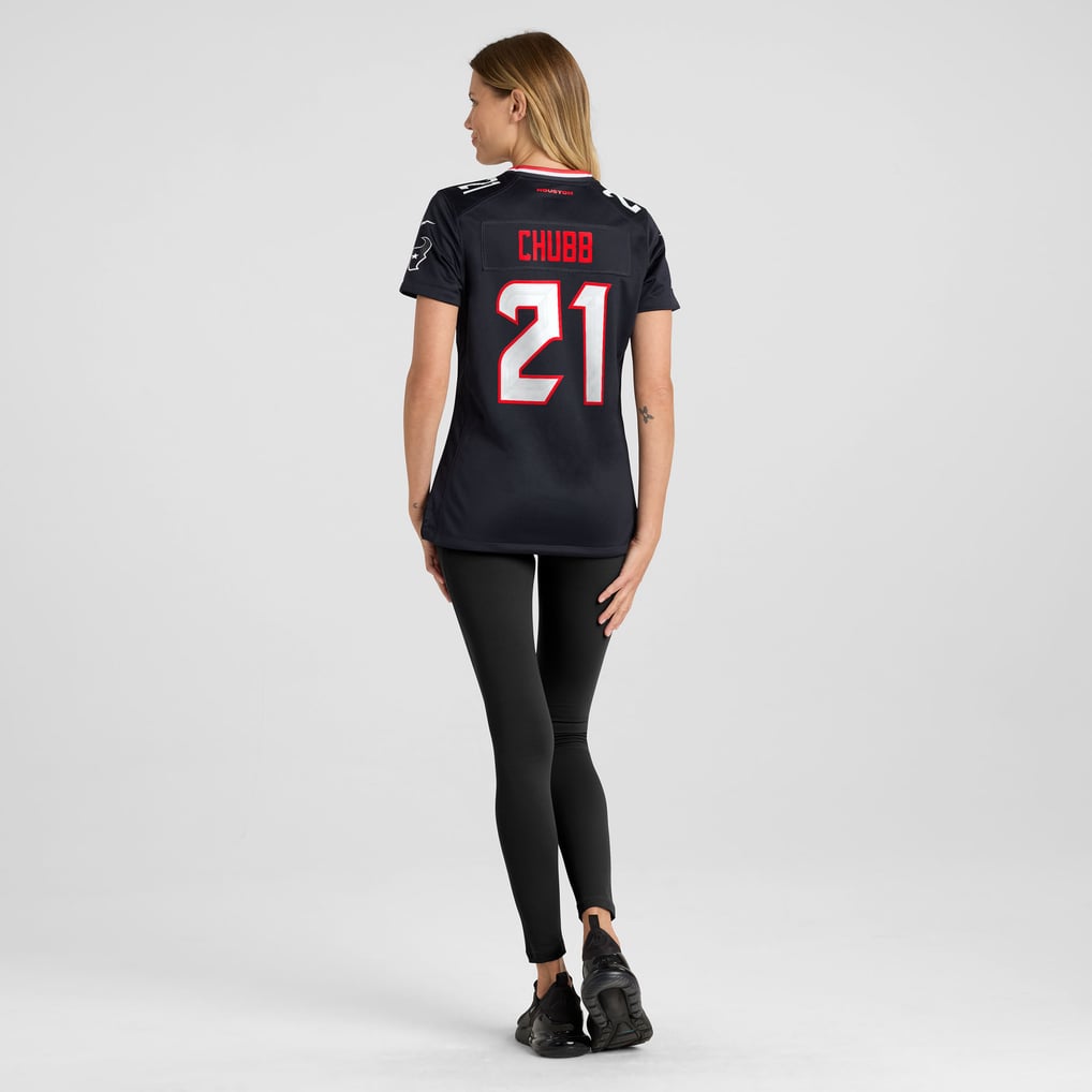 Women's Houston Texans Nick Chubb Navy Team Game Jersey