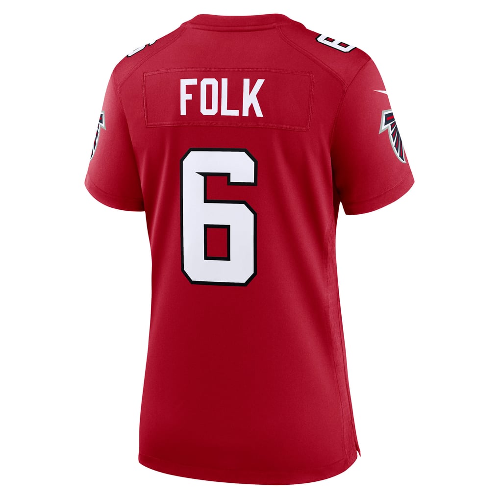 Women's Atlanta Falcons Nick Folk Red Team Game Jersey