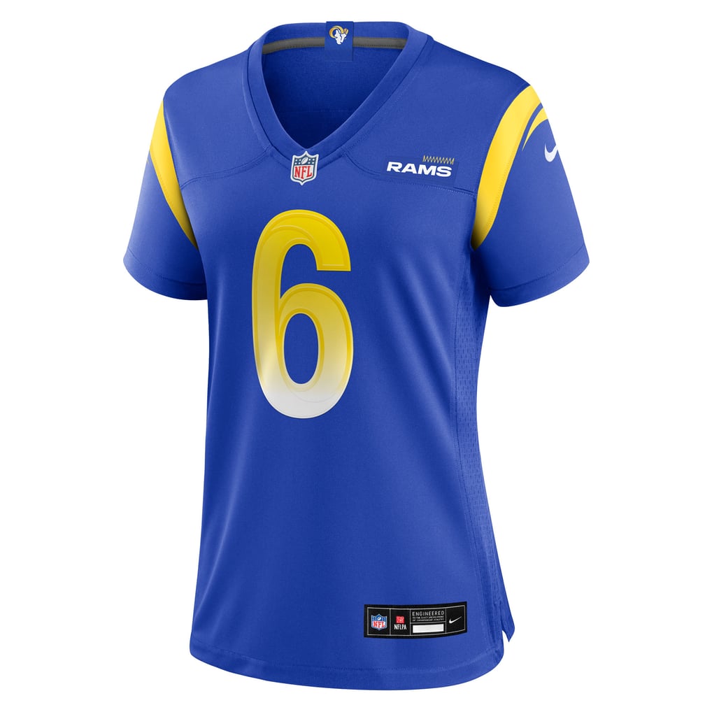 Women's Los Angeles Rams Nick Hampton Royal Team Game Jersey