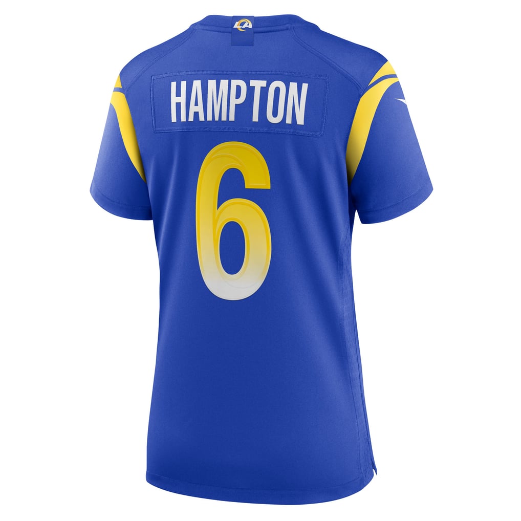 Women's Los Angeles Rams Nick Hampton Royal Team Game Jersey