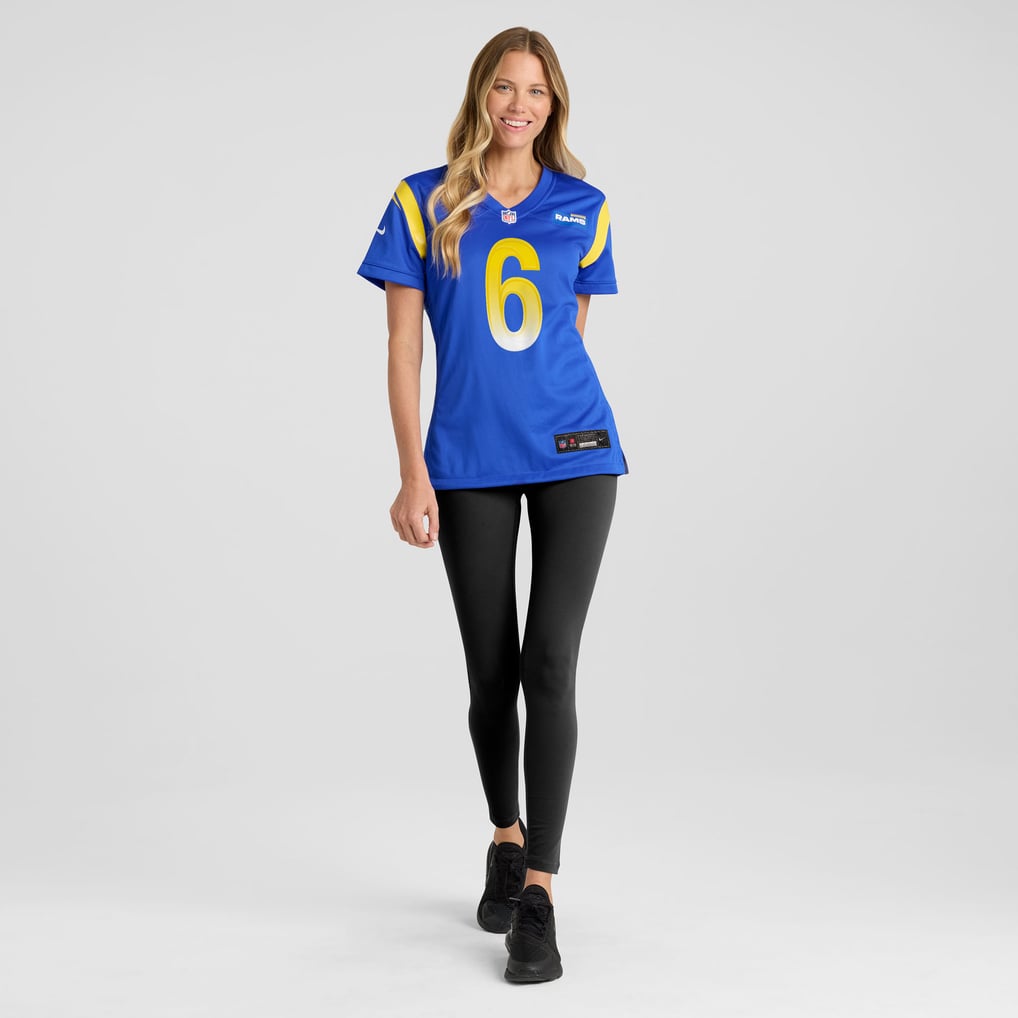 Women's Los Angeles Rams Nick Hampton Royal Team Game Jersey