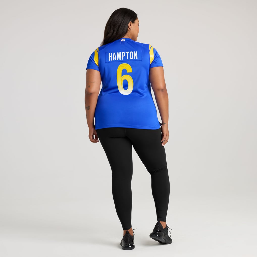 Women's Los Angeles Rams Nick Hampton Royal Team Game Jersey
