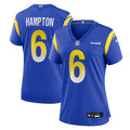 Women's Los Angeles Rams Nick Hampton Royal Team Game Jersey