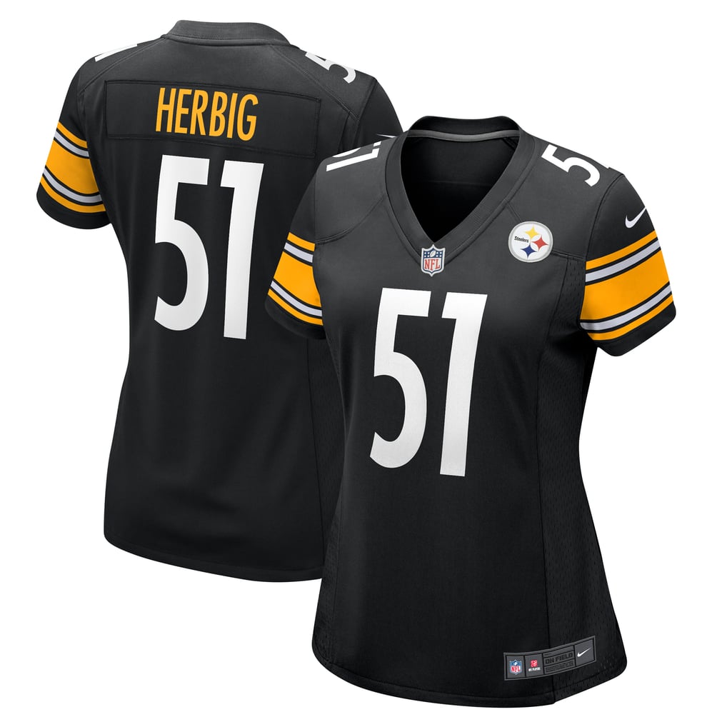 Women's Pittsburgh Steelers Nick Herbig Black Game Jersey