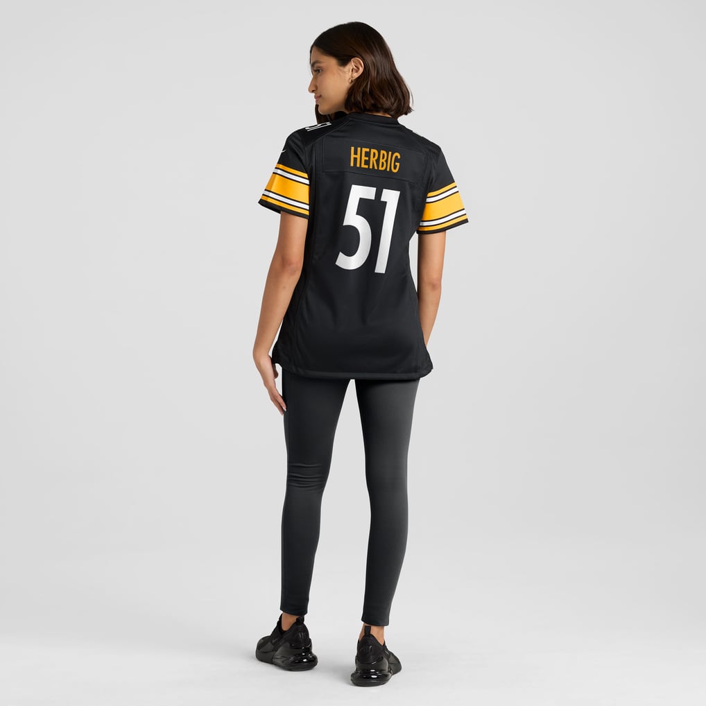 Women's Pittsburgh Steelers Nick Herbig Black Game Jersey