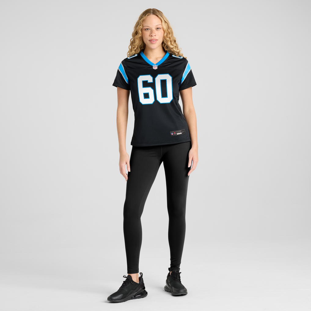 Women's Carolina Panthers Nick Samac Black Team Game Jersey