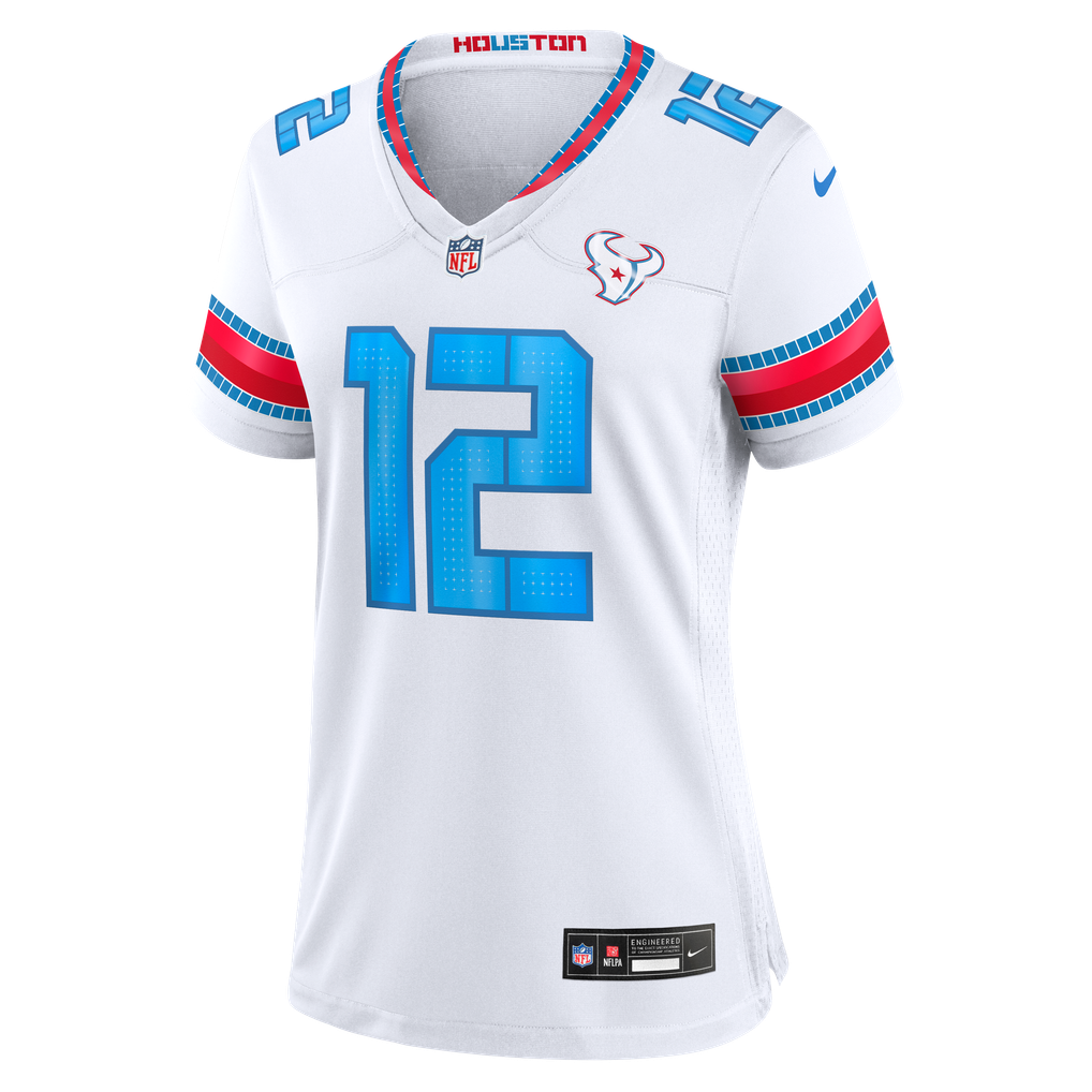 Women's Houston Texans Nico Collins White 2026 Rivalries Collection Game Jersey