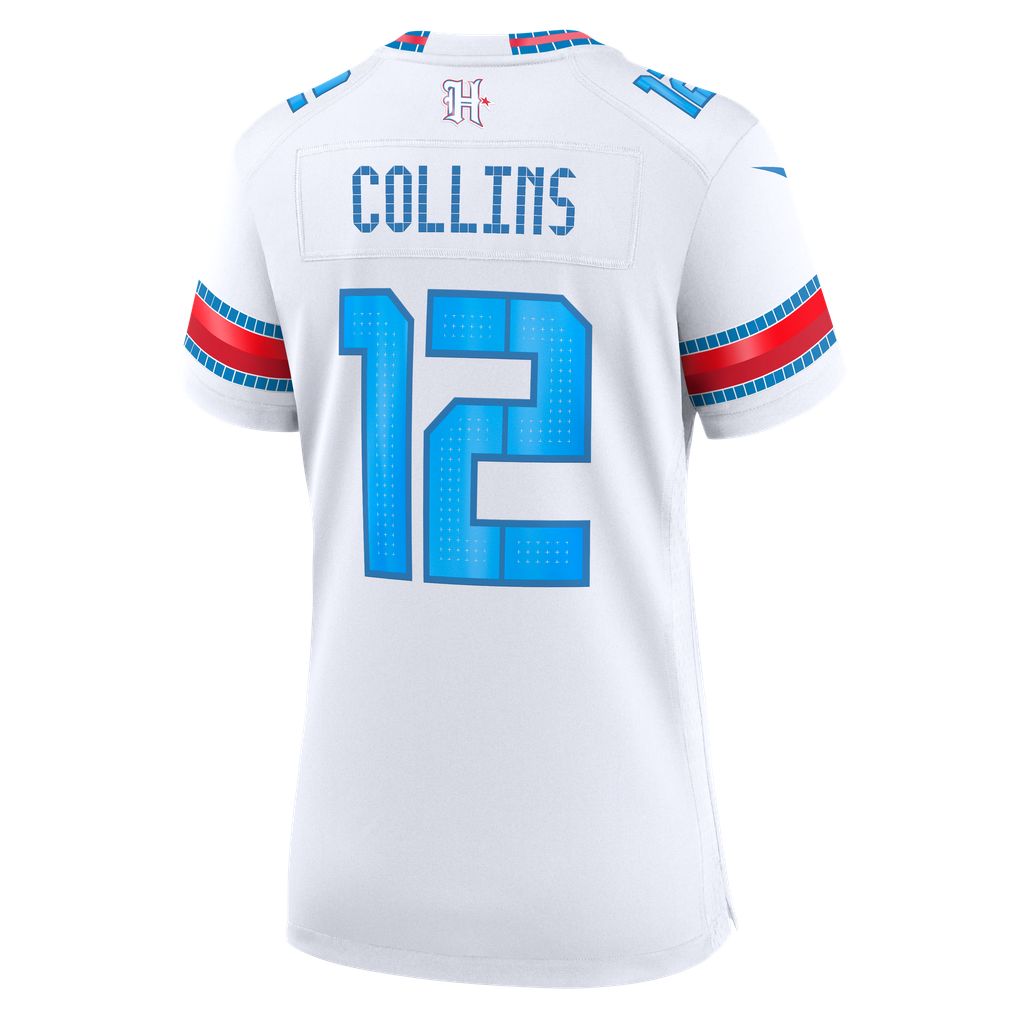 Women's Houston Texans Nico Collins White 2026 Rivalries Collection Game Jersey