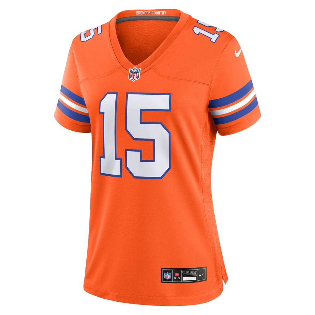Women's Denver Broncos Nik Bonitto Orange Alternate 2 Mile High Collection 1977 Throwback Game Jersey