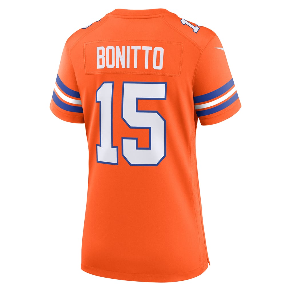 Women's Denver Broncos Nik Bonitto Orange Alternate 2 Mile High Collection 1977 Throwback Game Jersey