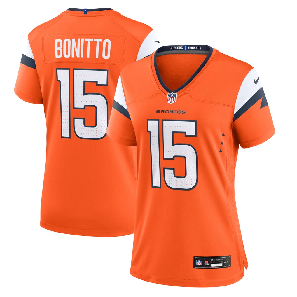 Women's Denver Broncos Nik Bonitto Orange Team Game Jersey
