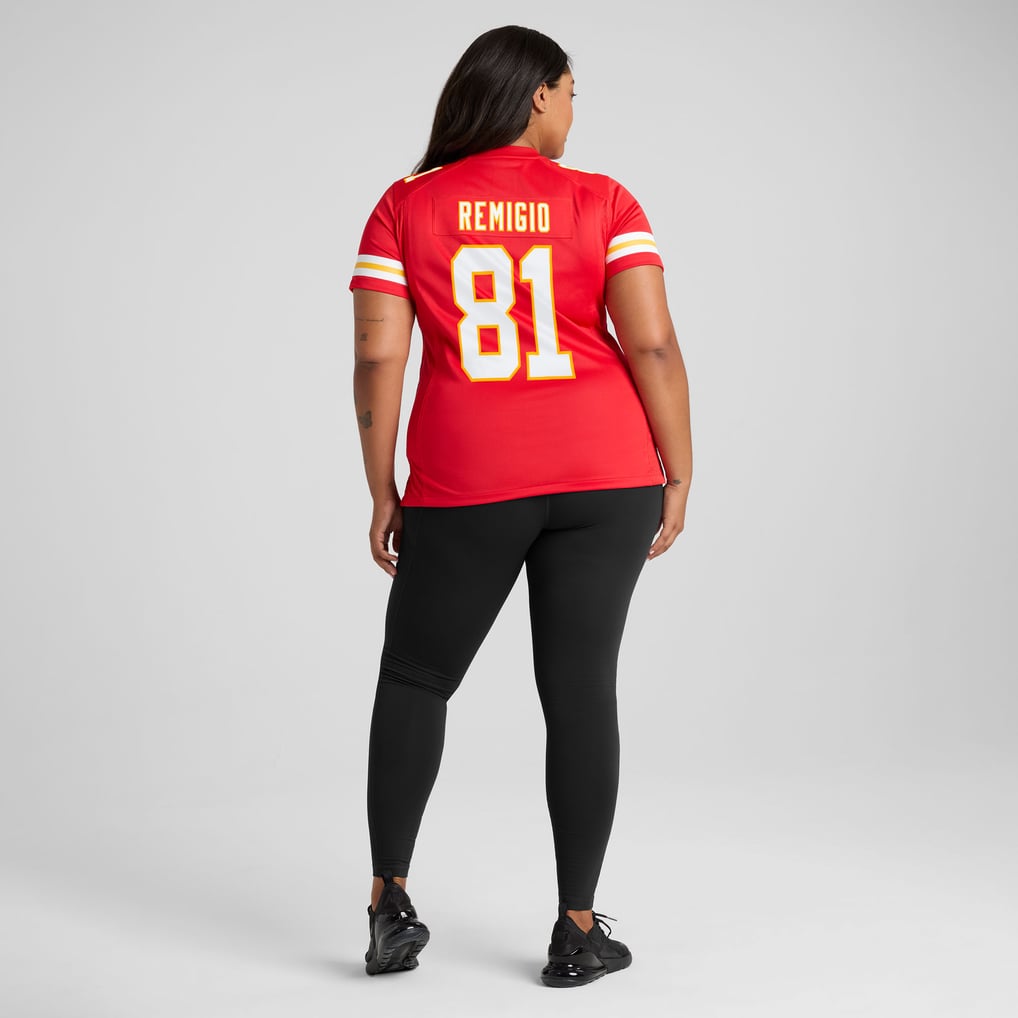 Women's Kansas City Chiefs Nikko Remigio Red Team Game Jersey