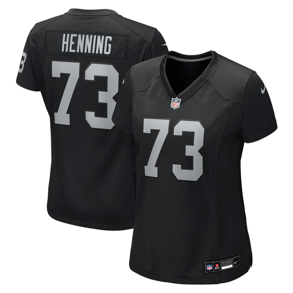 Women's Las Vegas Raiders Niklas Henning Black Team Game Jersey
