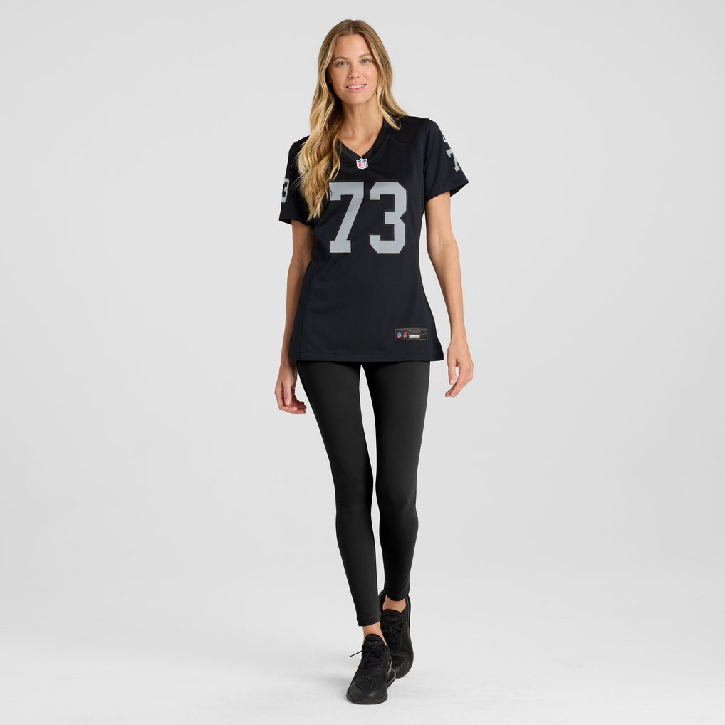 Women's Las Vegas Raiders Niklas Henning Black Team Game Jersey