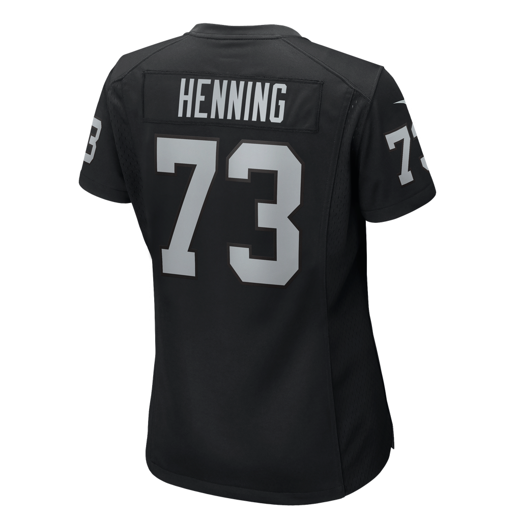 Women's Las Vegas Raiders Niklas Henning Black Team Game Jersey