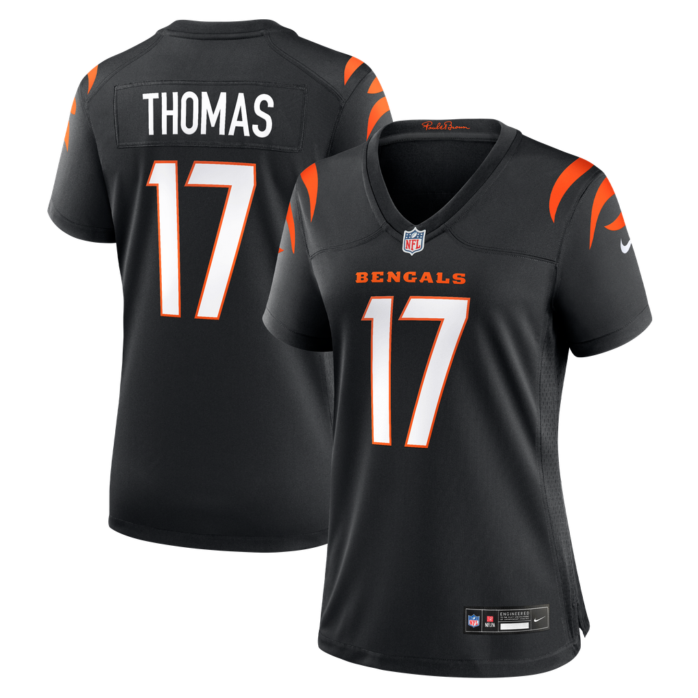 Women's Cincinnati Bengals Noah Thomas Black Team Game Jersey