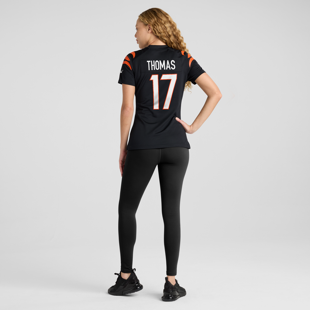 Women's Cincinnati Bengals Noah Thomas Black Team Game Jersey