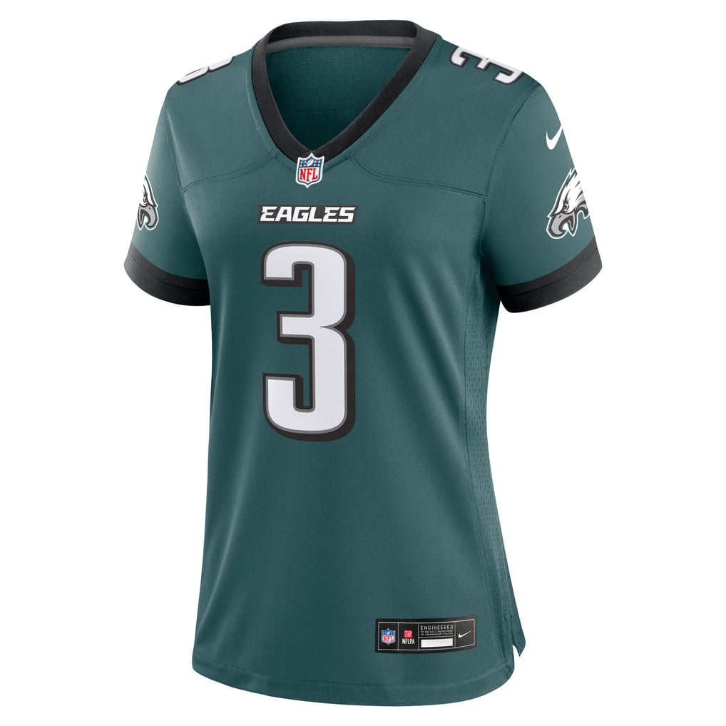 Women's Philadelphia Eagles Nolan Smith Jr. Midnight Green Team Game Jersey