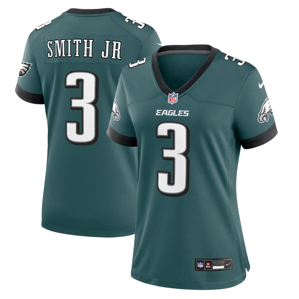 Women's Philadelphia Eagles Nolan Smith Midnight Green Team Game Jersey