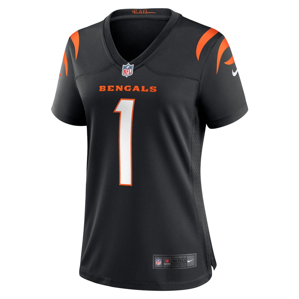 Women's Cincinnati Bengals Number 1 Bride Black Game Jersey