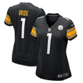 Women's Pittsburgh Steelers Number 1 Bride Black Game Jersey