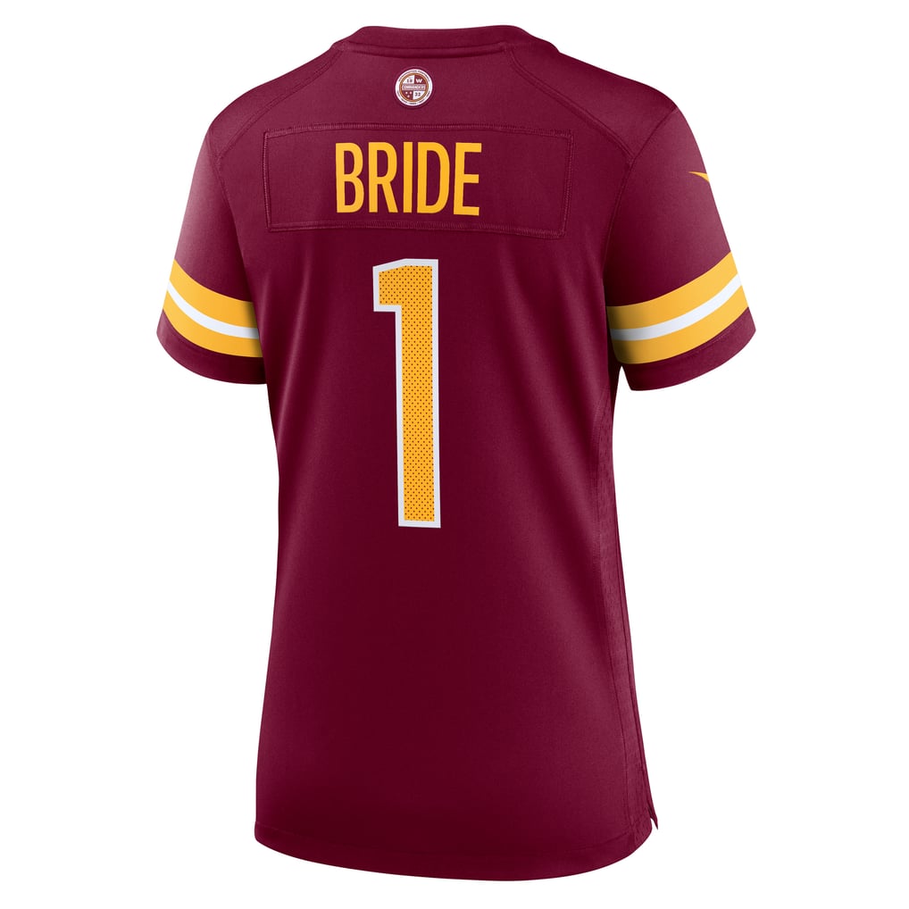 Women's Washington Commanders Number 1 Bride Burgundy Game Jersey