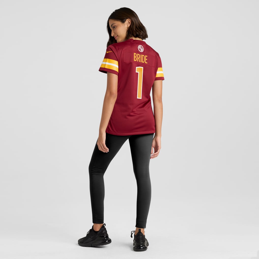 Women's Washington Commanders Number 1 Bride Burgundy Game Jersey