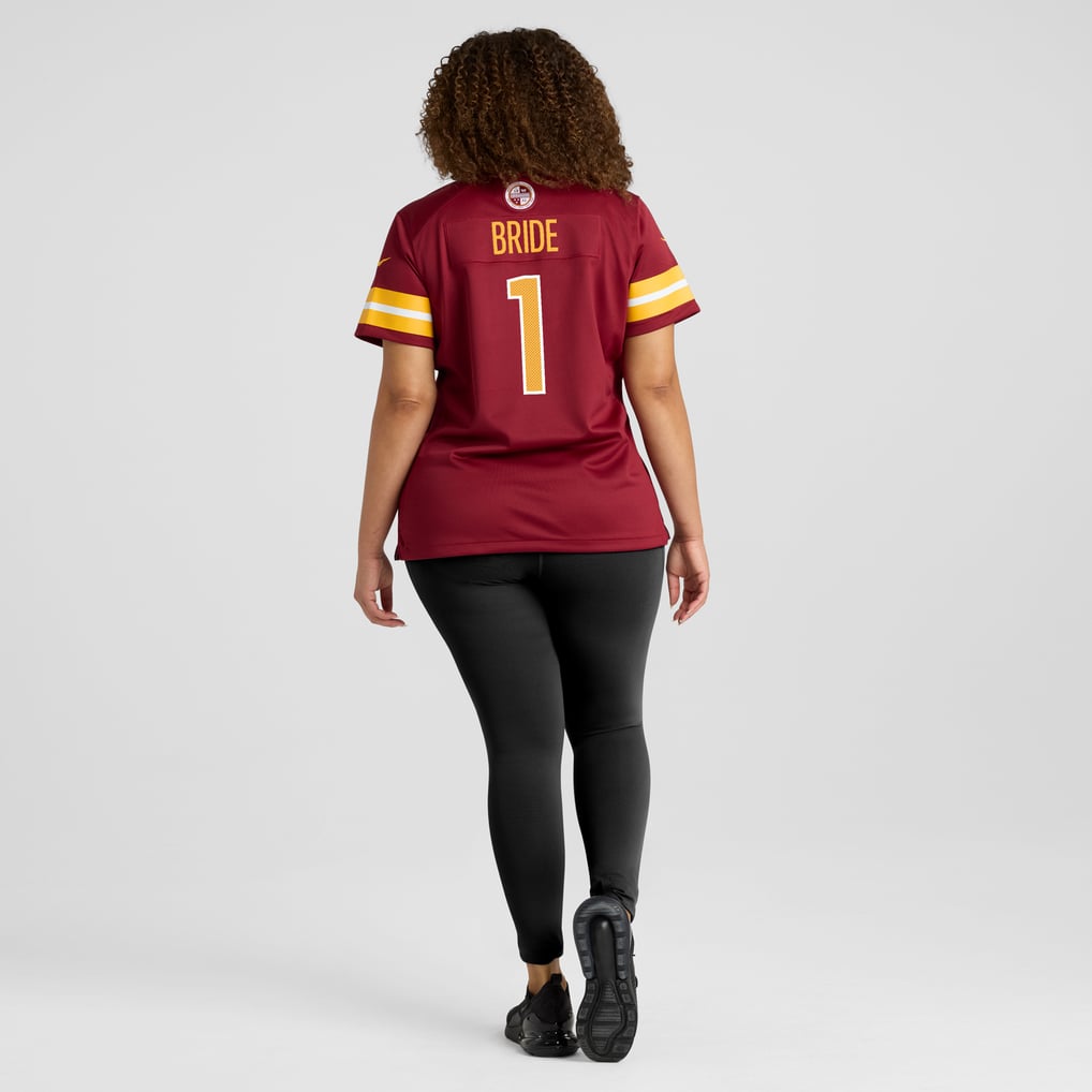 Women's Washington Commanders Number 1 Bride Burgundy Game Jersey