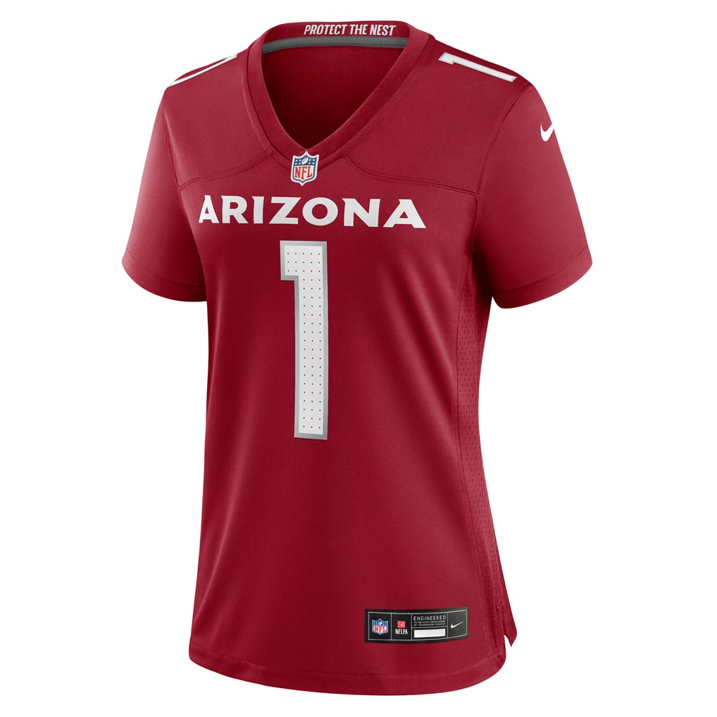 Women's Arizona Cardinals Number 1 Bride Cardinal Game Jersey