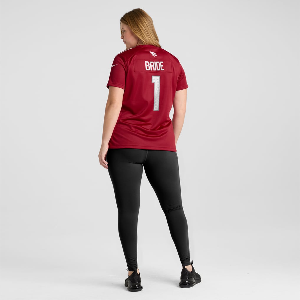 Women's Arizona Cardinals Number 1 Bride Cardinal Game Jersey