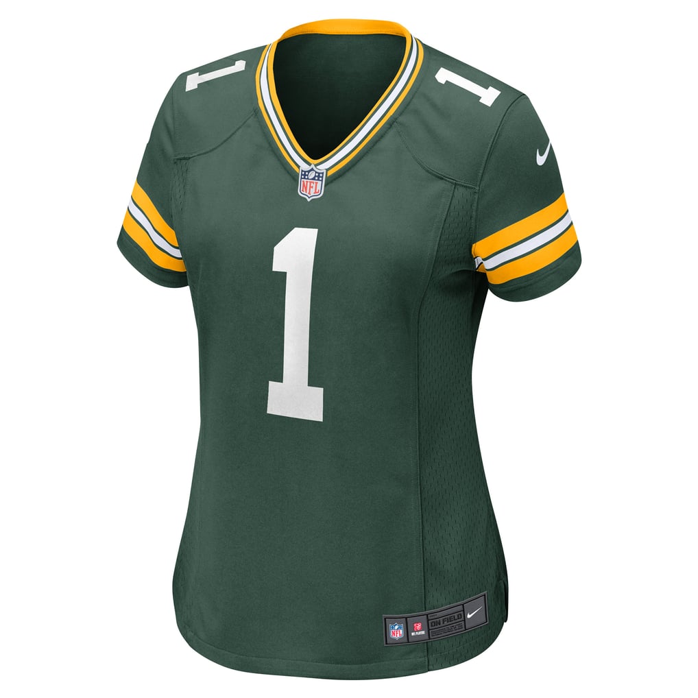 Women's Green Bay Packers Number 1 Bride Green Game Jersey