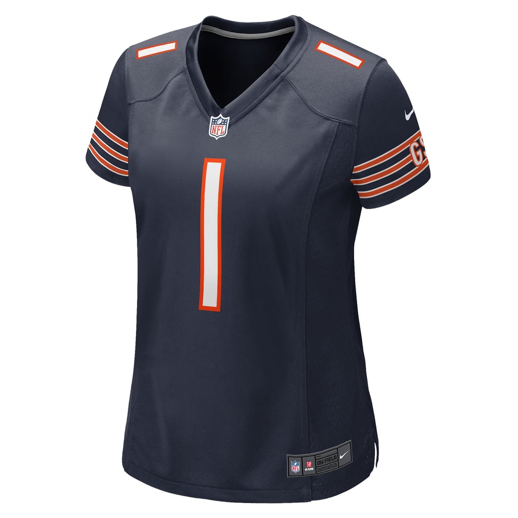 Women's Chicago Bears Number 1 Bride Navy Game Jersey