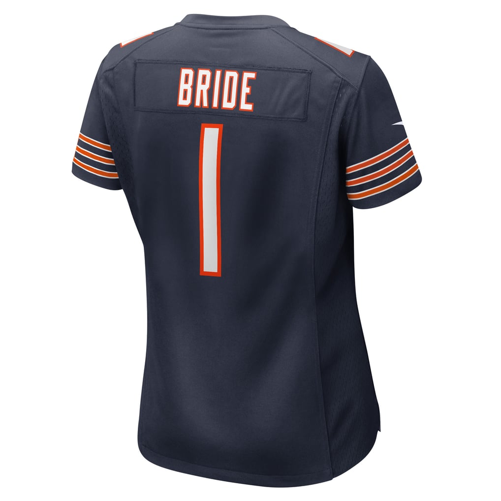 Women's Chicago Bears Number 1 Bride Navy Game Jersey