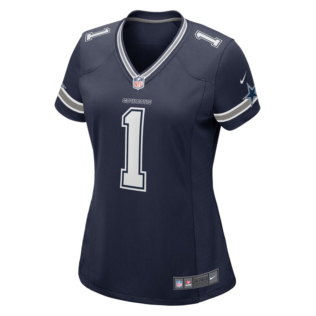 Women's Dallas Cowboys Number 1 Bride Navy Game Jersey