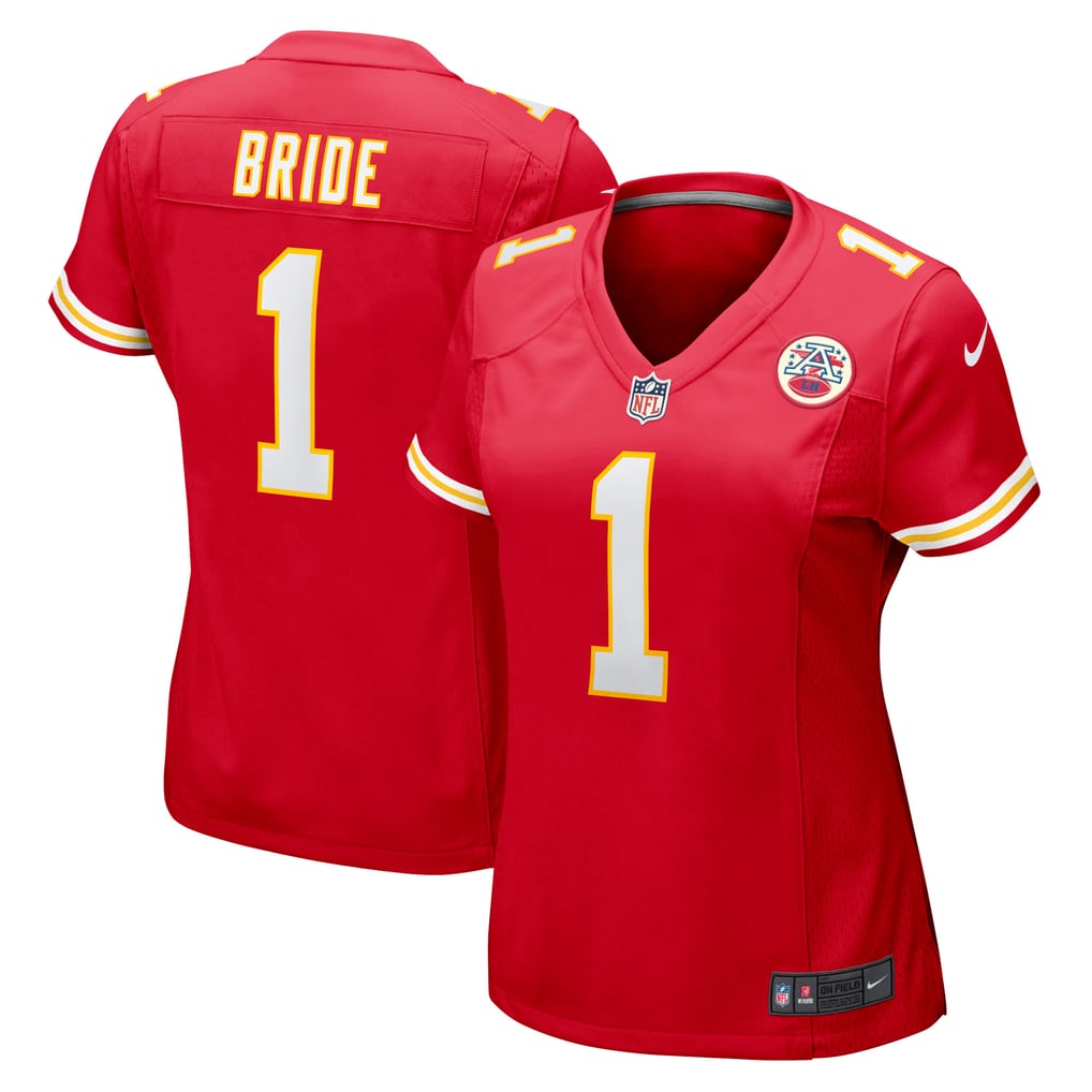 Women's Kansas City Chiefs Number 1 Bride Red Game Jersey