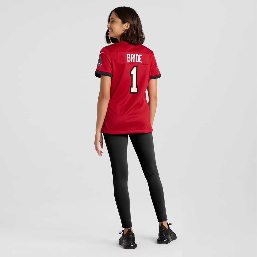 Women's Tampa Bay Buccaneers Number 1 Bride Red Game Jersey