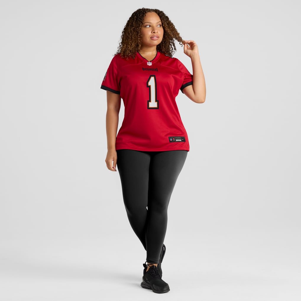Women's Tampa Bay Buccaneers Number 1 Bride Red Game Jersey