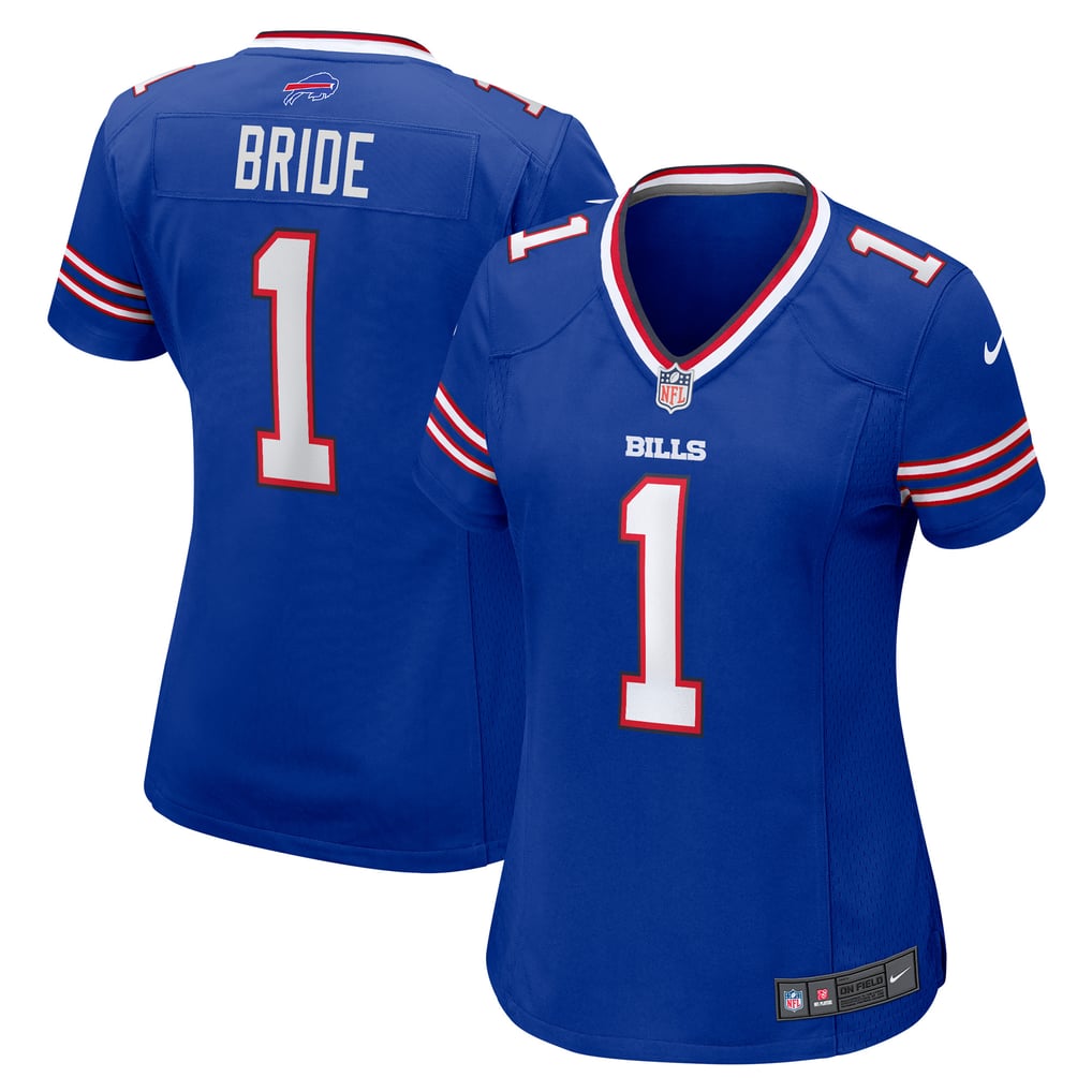 Women's Buffalo Bills Number 1 Bride Royal Game Jersey