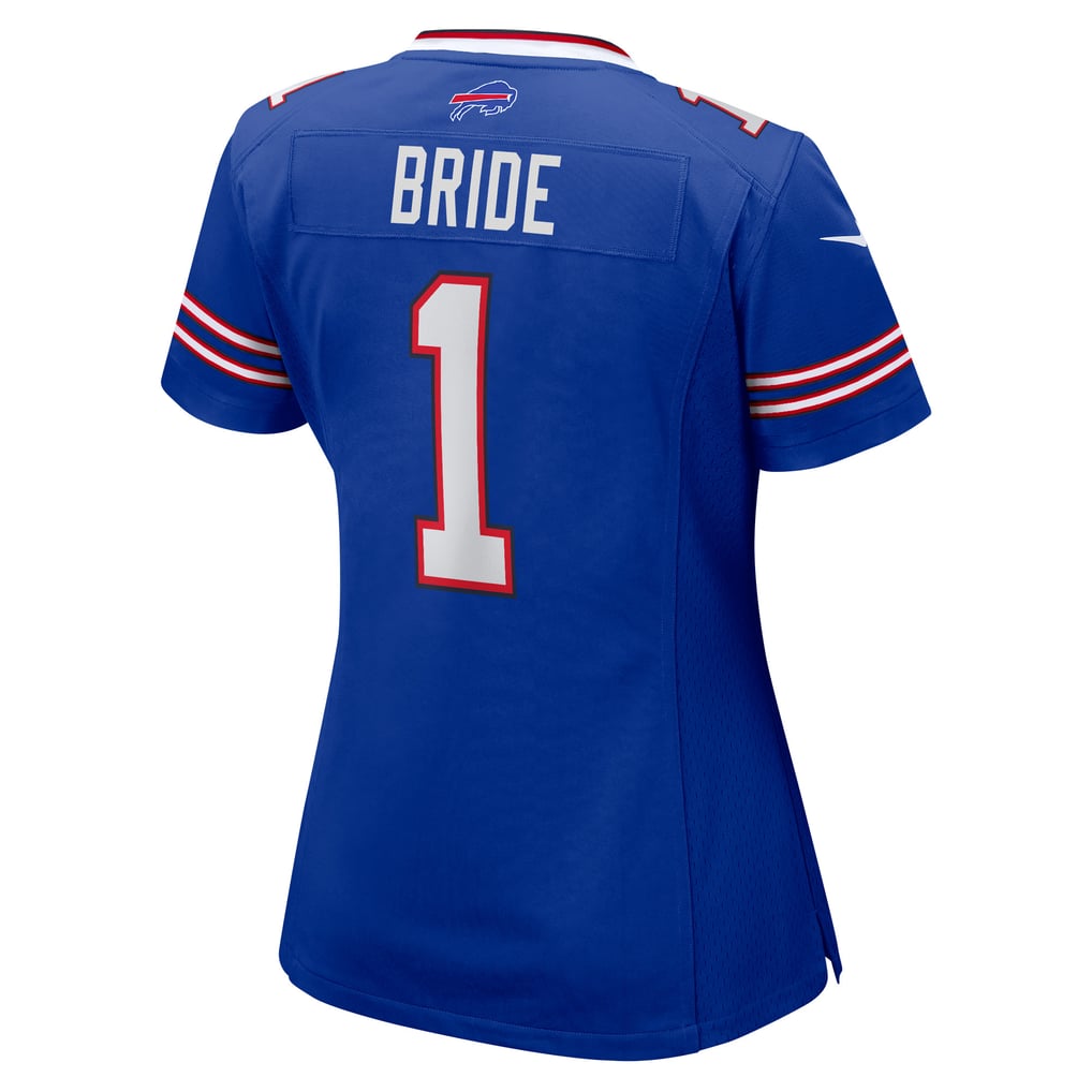 Women's Buffalo Bills Number 1 Bride Royal Game Jersey