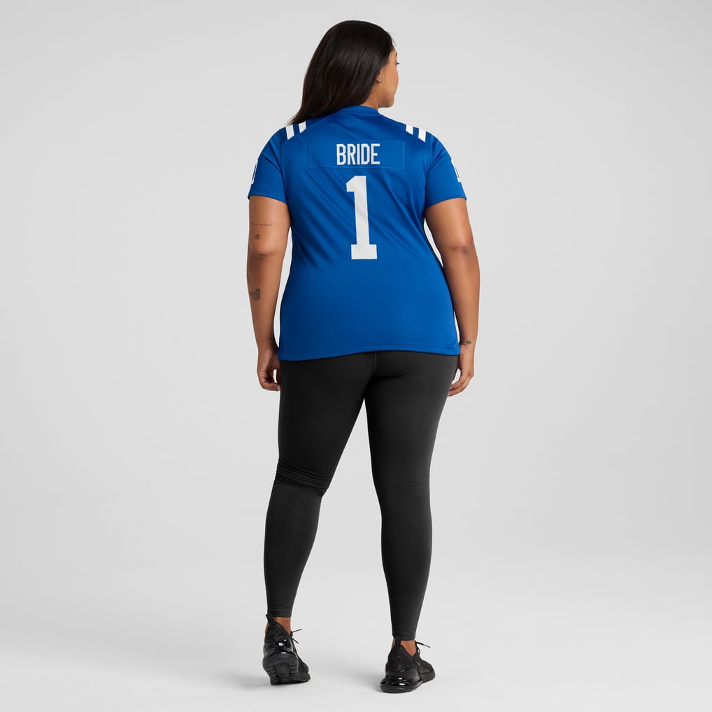 Women's Indianapolis Colts Number 1 Bride Royal Game Jersey