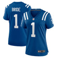 Women's Indianapolis Colts Number 1 Bride Royal Game Jersey