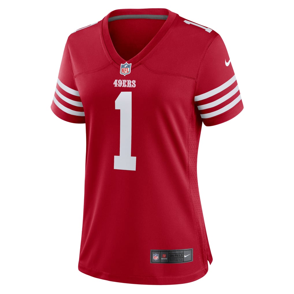 Women's San Francisco 49ers Number 1 Bride Scarlet Game Jersey