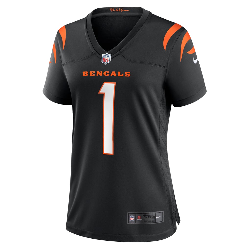 Women's Cincinnati Bengals Number 1 Mom Black Game Jersey