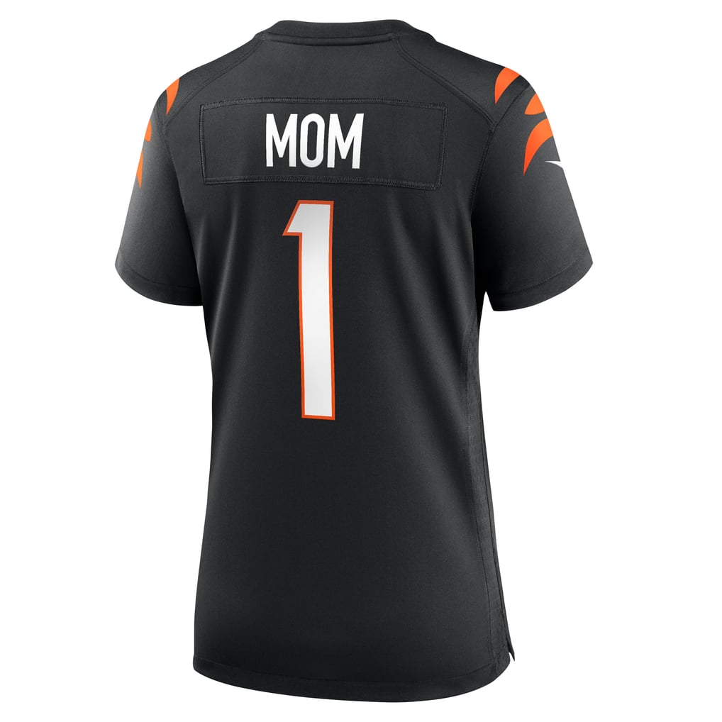 Women's Cincinnati Bengals Number 1 Mom Black Game Jersey