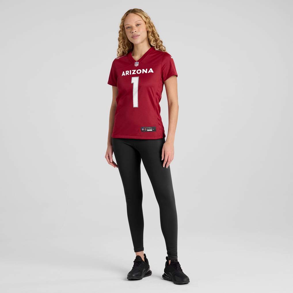 Women's Arizona Cardinals Number 1 Mom Cardinal Game Jersey