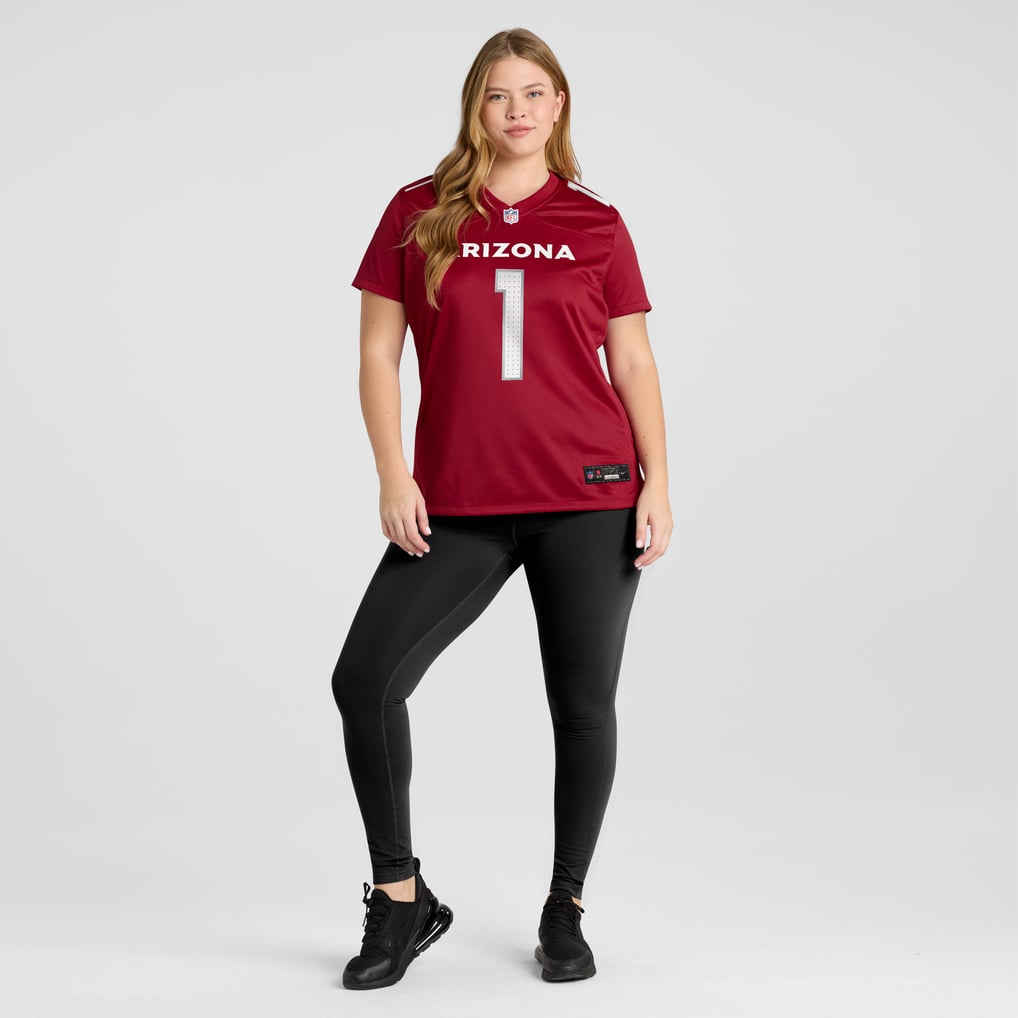Women's Arizona Cardinals Number 1 Mom Cardinal Game Jersey