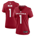 Women's Arizona Cardinals Number 1 Mom Cardinal Game Jersey