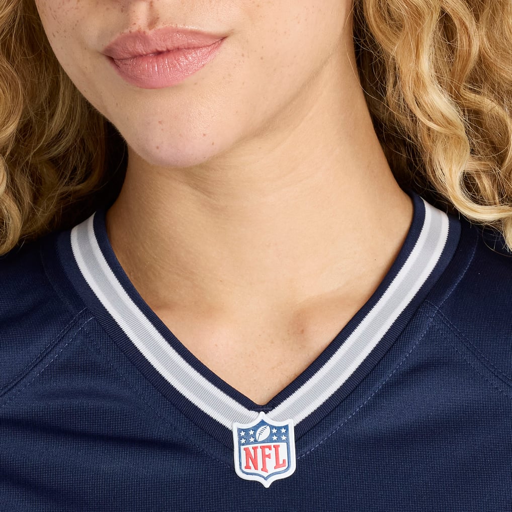 Women's Dallas Cowboys Number 1 Mom Navy Game Jersey