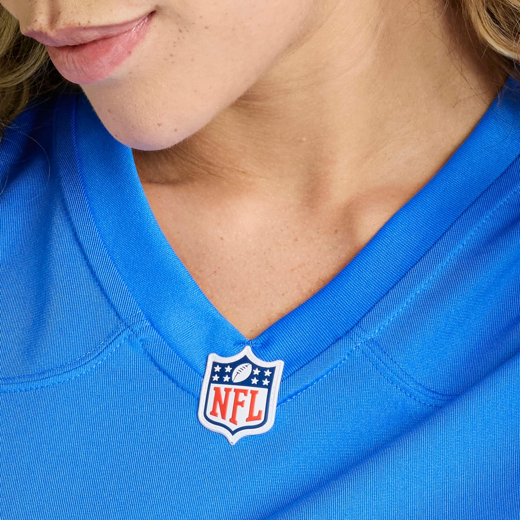 Women's Los Angeles Chargers Number 1 Mom Powder Blue Game Jersey